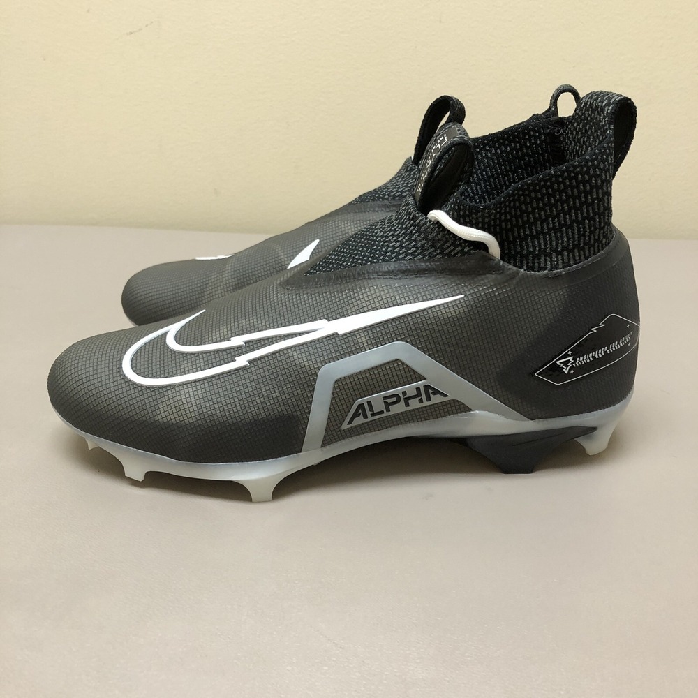 Nike Alpha Menace Elite 3 Flyknit Football Cleats Mens 11.5 Black CT6648-001 NEW